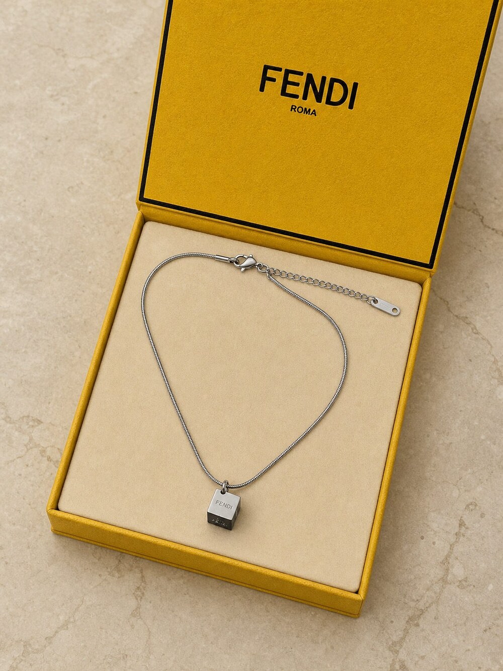 Fendi Modern Designer Necklace Style 4 | New with Box - Picture 3 of 9